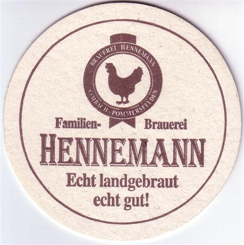 pommersfelden ba-by hennemann 1a (rund215-echt handgebraut-braun) 